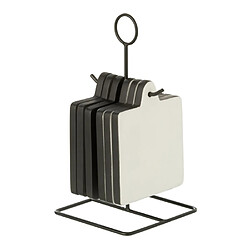 Paris Prix Lot de 6 Dessous de Verre Tokyo 23cm Noir & Blanc