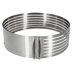 Paris Prix Cercle à Trancher Réglable Génoise 24-30cm Argent