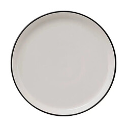 Secret De Gourmet Lot de 6 Assiettes à Dessert Alix 20cm Blanc
