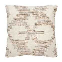 Paris Prix Coussin Déco Croix 60x60cm Beige