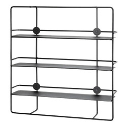 Paris prix Étagère murale métal Vivalo - Noir