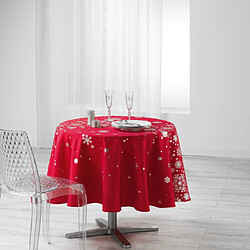 Paris Prix Nappe Ronde Antitache Constellation 180cm Rouge