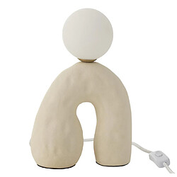 Paris Prix Lampe à Poser sur Pied Design Pierre 30cm Beige