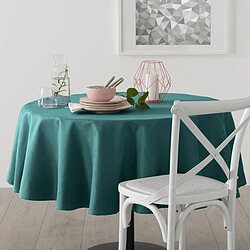 Avis Atmosphera Nappe Antitache Ronde Unie 180cm Bleu Canard