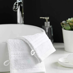 Acheter Douceur D'Interieur Lot de 2 Gants de Toilette Excellence 15x21cm Neige