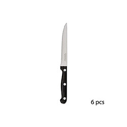 Avis Secret De Gourmet Lot de 6 Couteaux de Table Steak 27cm Noir