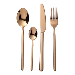Paris Prix Ménagère 24 Pièces en Inox Brillant 27cm Cuivre