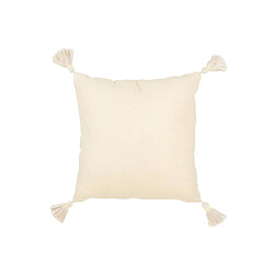 Avis Paris Prix Coussin Déco à Pompons Champêtre 45x45cm Jaune Clair