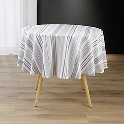 Paris Prix Nappe Ronde Imprimé Melina 180cm Gris