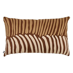 Atmosphera Coussin Déco Brodé Hary 30x50cm Marron