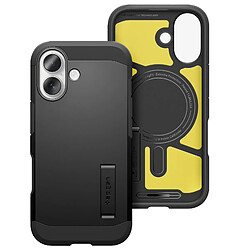 Spigen SGP Coque pour iPhone 17 MagSafe Série Tough Armor T MagFit avec Béquille Intégrée Noir