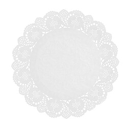 Paris Prix Lot de 20 Napperons Lily Cook 26cm Blanc