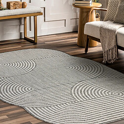Avis RUGSX Tapis en sisal ORGANIC 1835 Géométrique écru gris – naturel, forme irrégulière moderne 200x290 cm