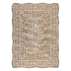 RUGSX Tapis en sisal ORGANIC 2762 Ornement, cadre naturel écru – forme irrégulière moderne 160x220 cm