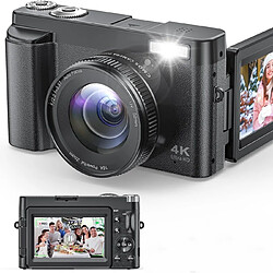 Appareil Photo Numérique 4K 48MP - Zoom Numérique 16x - Écran Orientable 3,0" 180°