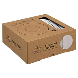 Avis Secret De Gourmet Lot de 6 Assiettes Creuse Lignes 20cm Blanc