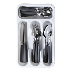 Paris Prix Ménagère 16 Pièces & Range-Couverts Campus 32cm Gris