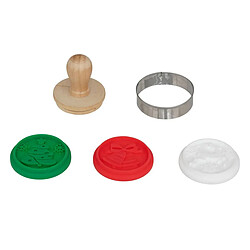 Five Simply Smart Tampon à Biscuits 3 Motifs Noël 6cm Multicolore