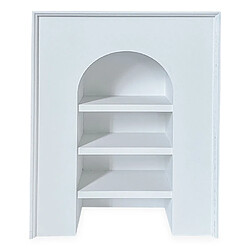 Paris Prix Étagère 3 Niveaux Arche Adrienne 80cm Blanc