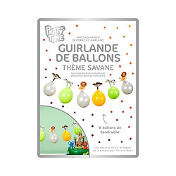 Paris prix Guirlande ballons savane - Multicolore