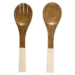 Paris Prix Couverts à Salade Uni en Bois Dune 30cm Beige