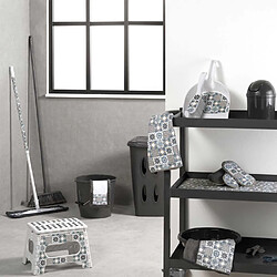 Paris Prix Lot de 3 Chiffons Carreaux de Ciment 30x30cm Gris