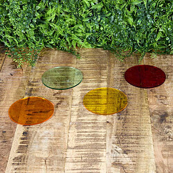 Avis Paris Prix Lot de 4 Dessous de Verre Colores 10cm Multicolore