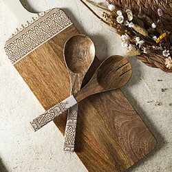 Paris Prix Couverts à Salade en Bois Dune 30cm Terracotta