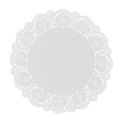 Paris Prix Lot de 20 Napperons Lily Cook 21cm Blanc