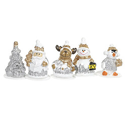 Paris Prix Lot de 5 Décorations de Noël Gâteaux 6cm Argent
