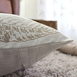 Avis Paris Prix Coussin Déco à Motifs Natura 40x40cm Écru & Naturel