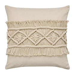 Paris Prix Coussin Déco Macramé Samaya 45x45cm Naturel