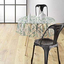 Paris Prix Nappe Toile Cirée Ronde Aurea 140cm Vert