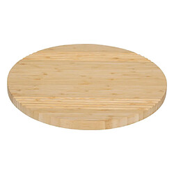 Five Simply Smart Plateau Tournant en Bambou Rainuré 35cm Naturel