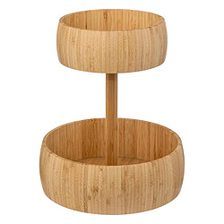 Five Simply Smart Corbeille à Fruits Bambou 2 Niveaux 35cm Naturel