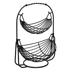 Five Simply Smart Corbeille à Fruits 2 Niveaux Balancier 46cm Noir