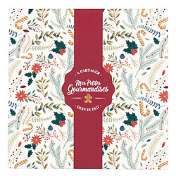 Paris Prix Boîte à Gâteau Imprimée Noël 25cm Blanc & Rouge