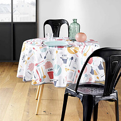 Avis Douceur D'Interieur Nappe Ronde Toile Cirée Kitchen 160cm Multicolore