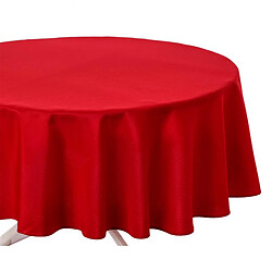 Atmosphera Nappe Antitache Ronde Unie 180cm Rouge