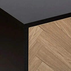 Avis Five simply smart Étagère 6 cases chevrons - Naturel et noir