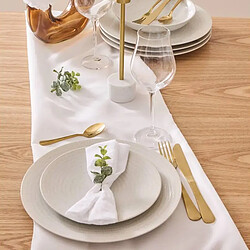 Acheter Secret De Gourmet Lot de 6 Assiettes Plates Rice 27cm Blanc