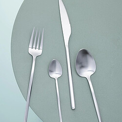 Paris Prix Ménagère 24 Pièces en Inox Irvin Mat 27cm Argent