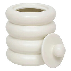Atmosphera Boîte déco en grès - Blanc