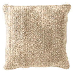 Paris Prix Coussin Déco Miami 42x42cm Naturel & Blanc
