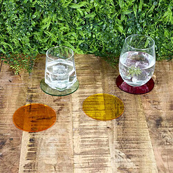 Acheter Paris Prix Lot de 4 Dessous de Verre Colores 10cm Multicolore