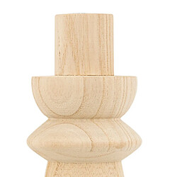 Atmosphera Lot de 2 Bougeoirs Déco Uma 23cm Naturel