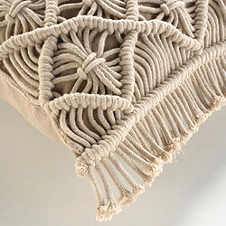 Avis Paris Prix Coussin Déco Macramé Indy 30x50cm Naturel