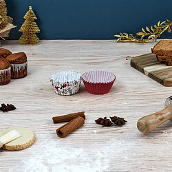Paris Prix Lot de 75 Caissettes de Cuisson Noël 7cm Multicolore