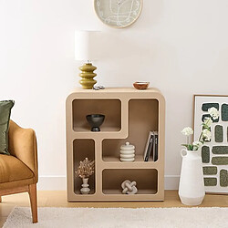 Atmosphera Meuble 4 étagères SOLEYA - Beige