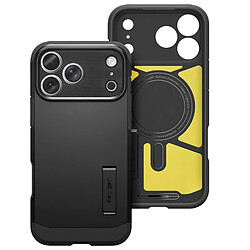 Spigen SGP Coque pour iPhone 17 Pro Série Tough Armor T MagFit avec Béquille Intégrée Noir